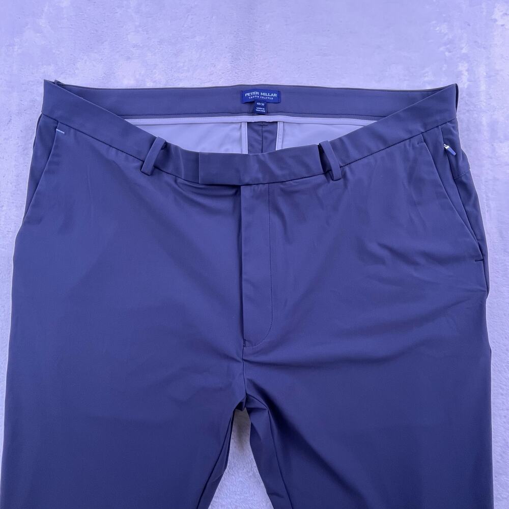 NWT Peter Millar blue golf performance pants, size 40/30 - Picture 3 of 4